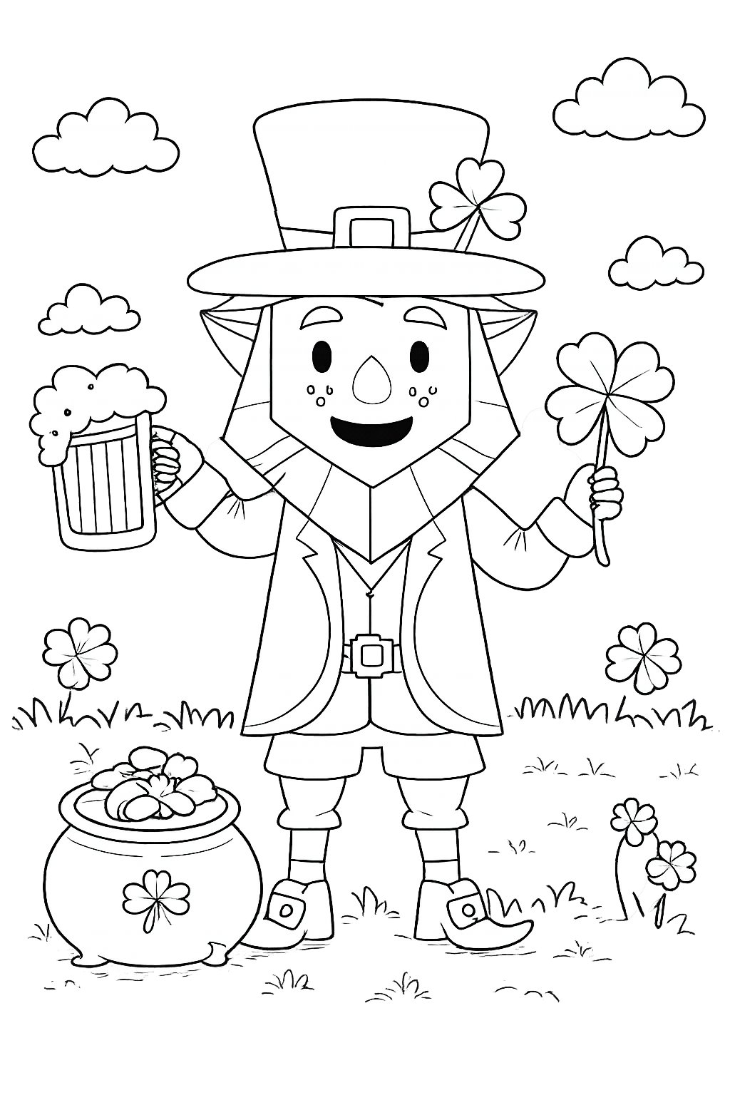 Coloriage st patrick's day - Variante 5