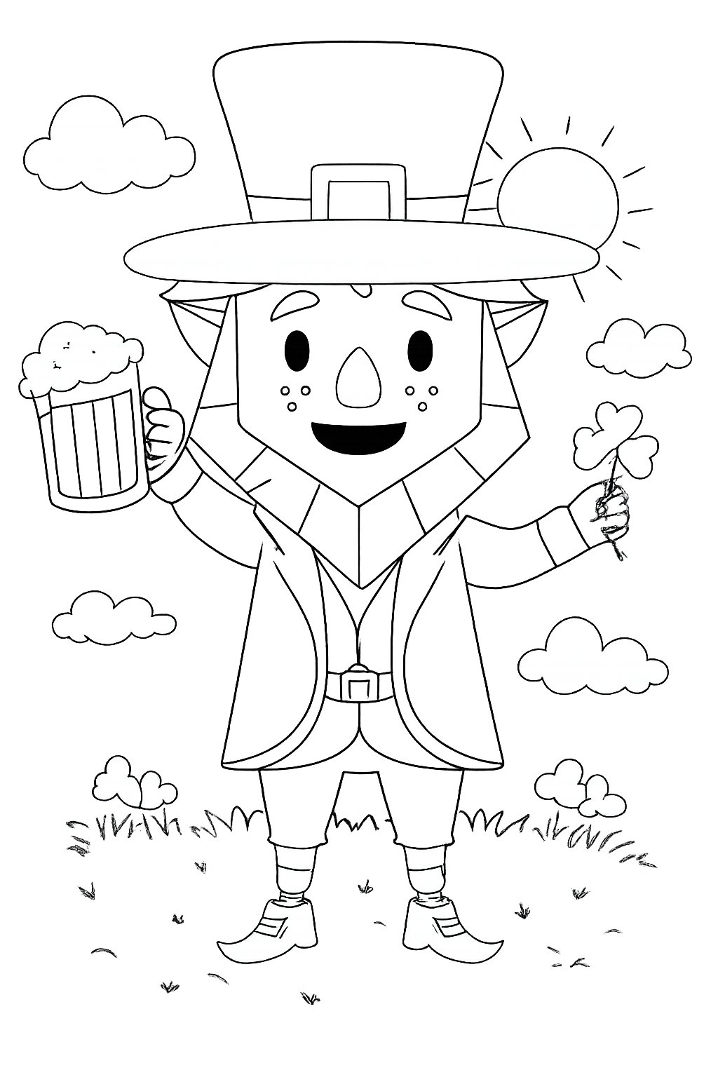 Coloriage st patrick's day - Variante 6