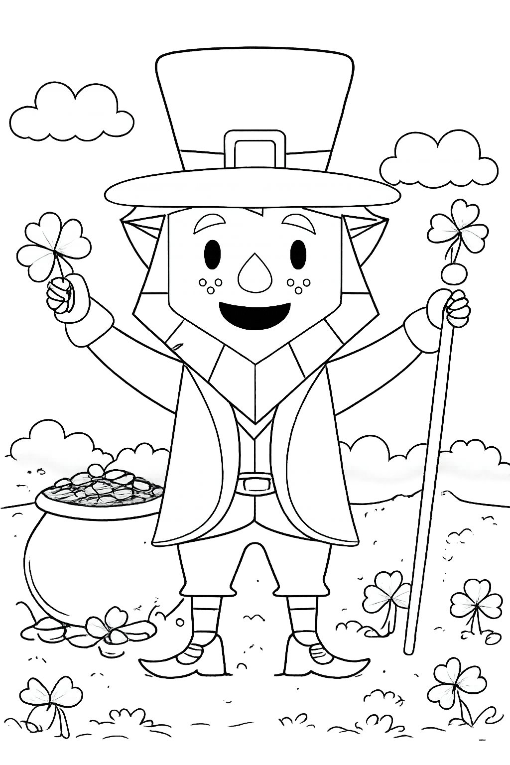 Coloriage st patrick's day - Variante 8