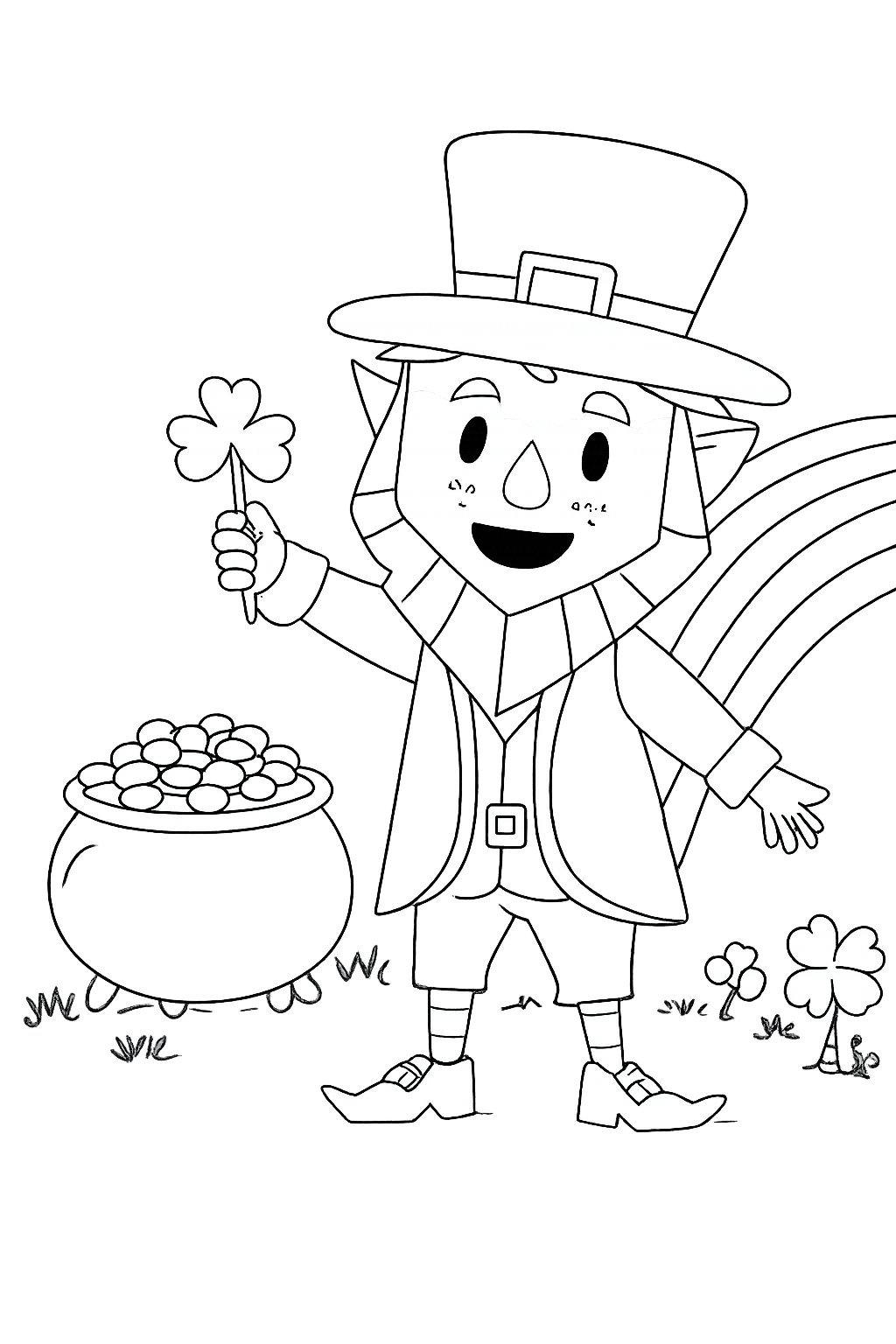 Coloriage st patrick's day - Variante 1
