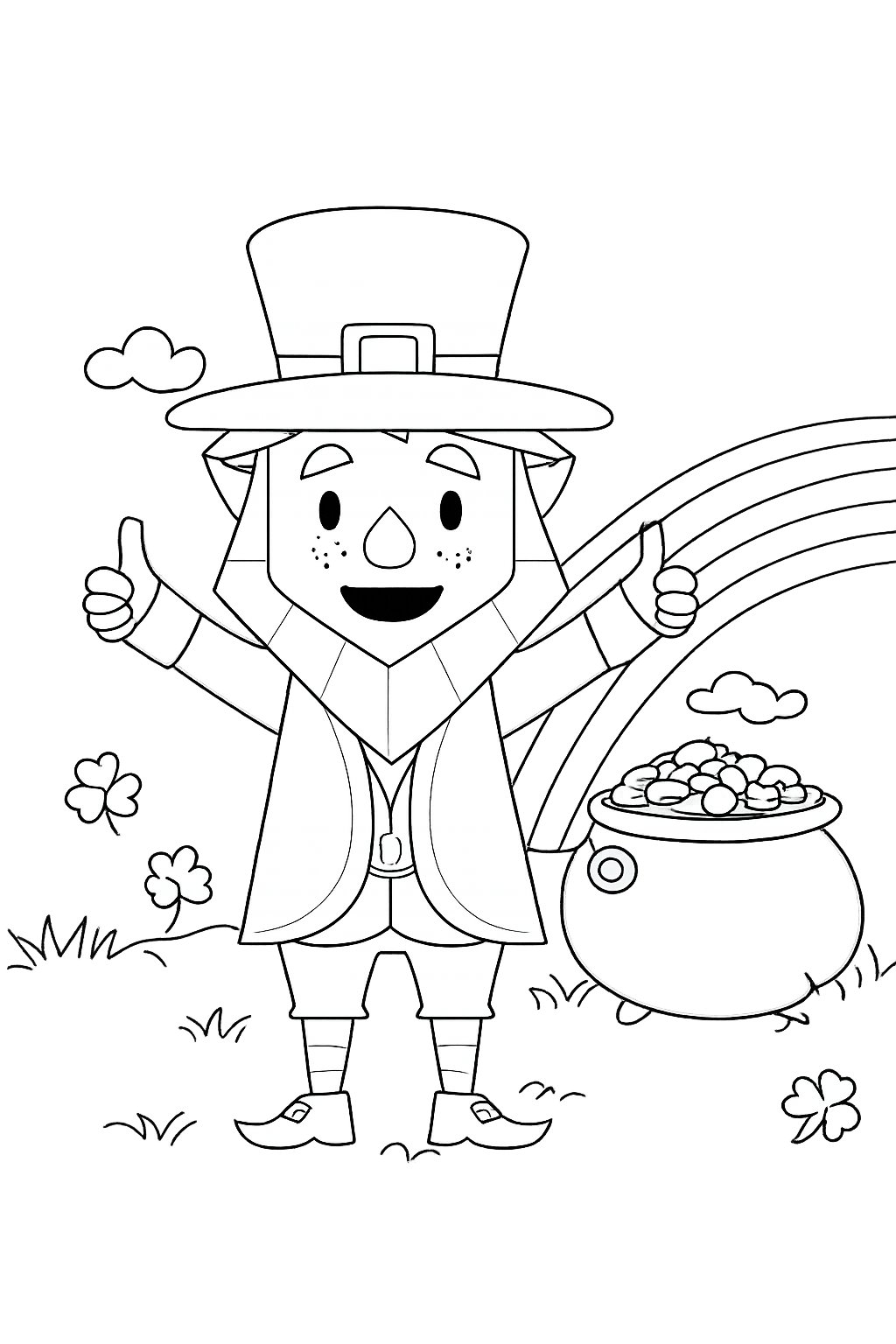 Coloriage st patrick's day - Variante 2