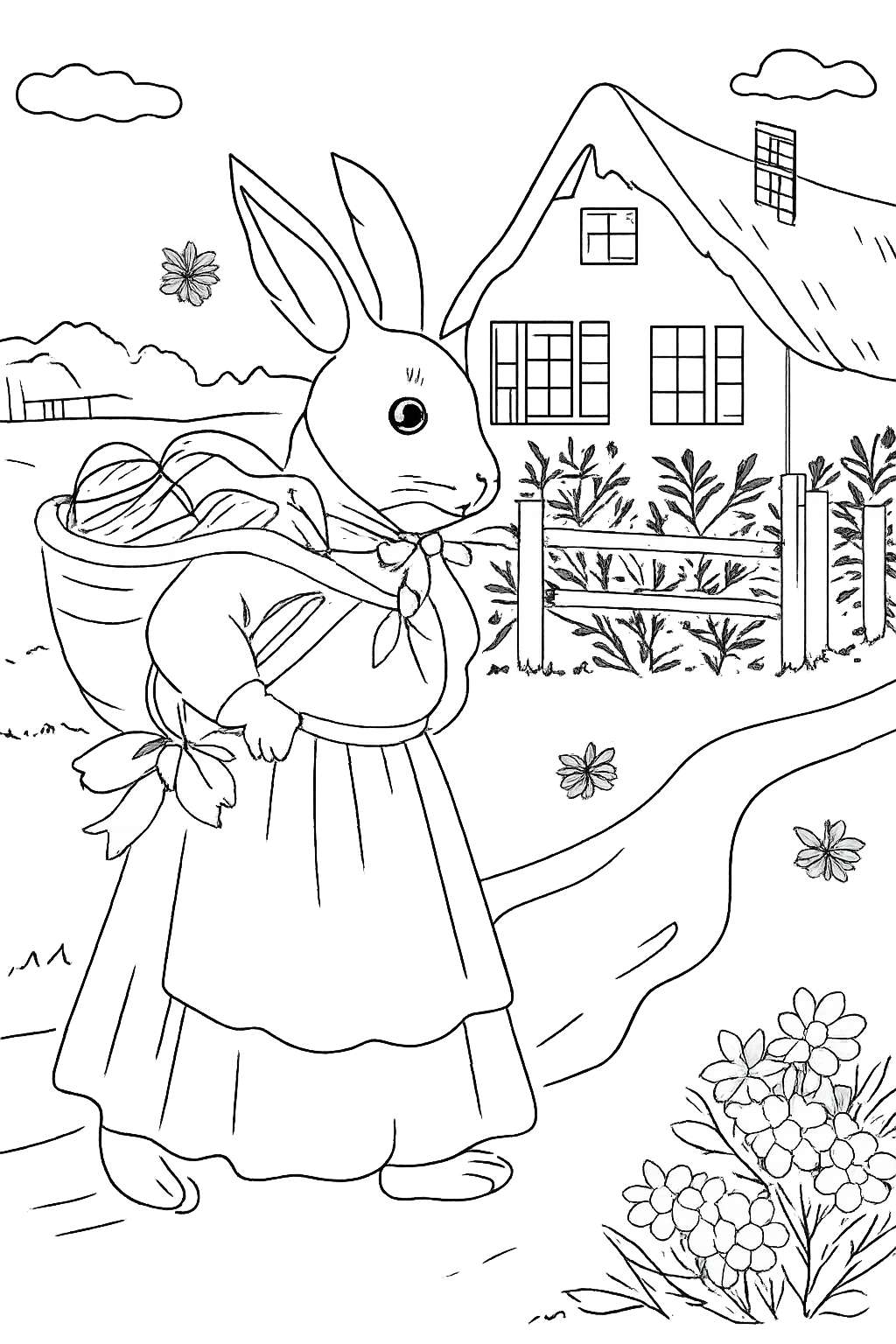 Pasen coloring page - Variant 2
