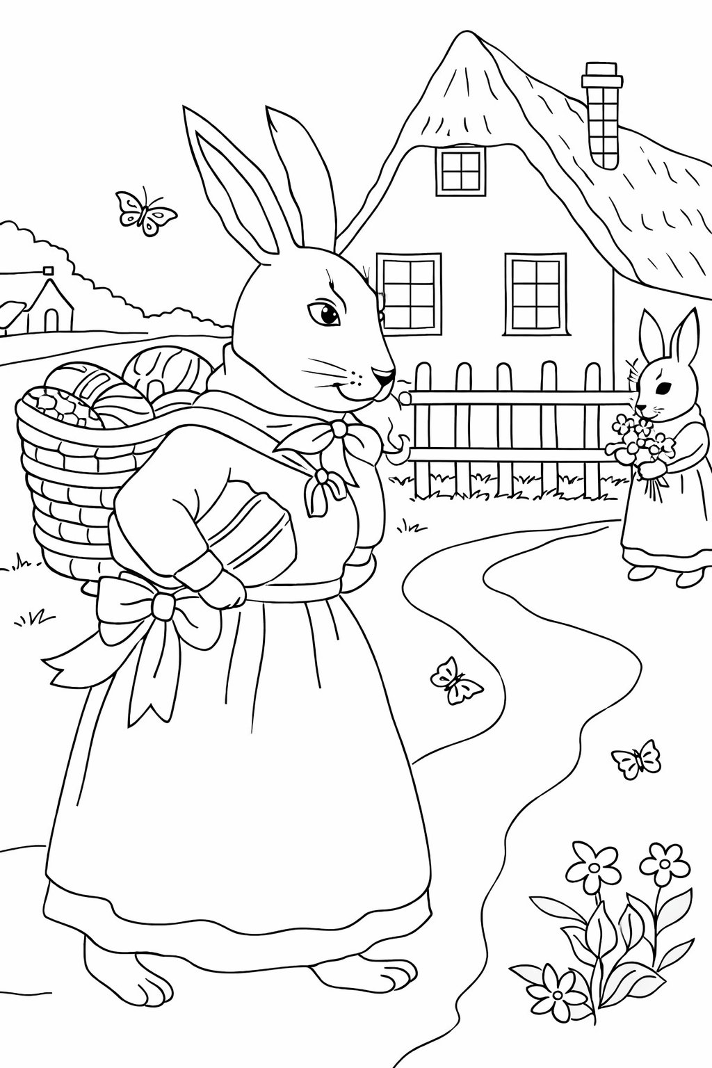 Pasen coloring page - Variant 4