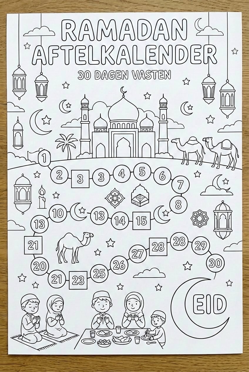 Ramadan Kalander coloring page - Variant 11