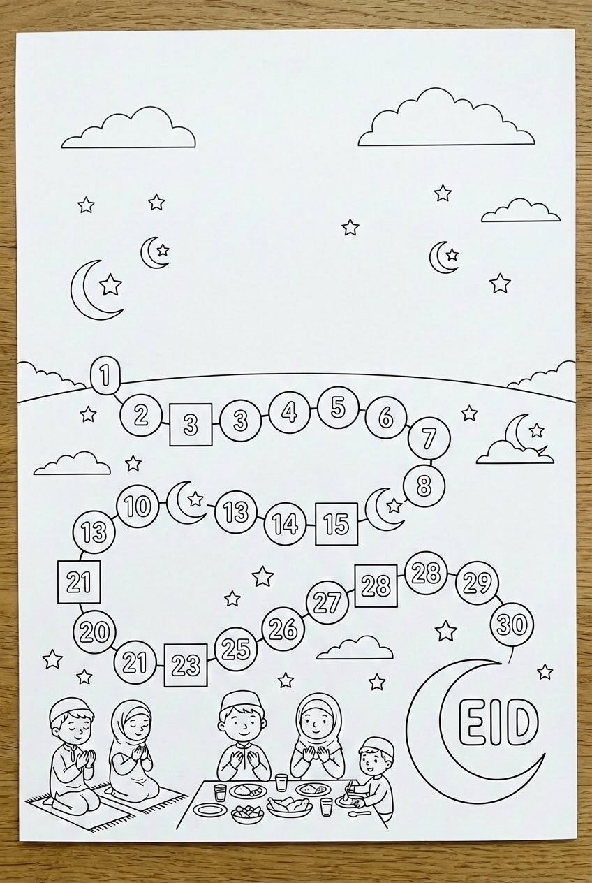 Ramadan Kalander coloring page - Variant 2