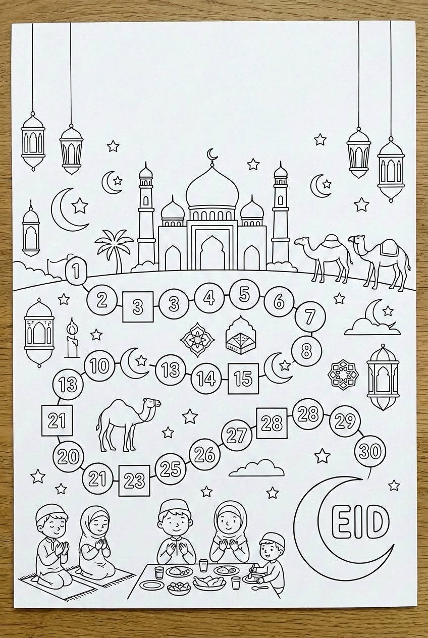 Ramadan Kalander coloring page - Variant 12