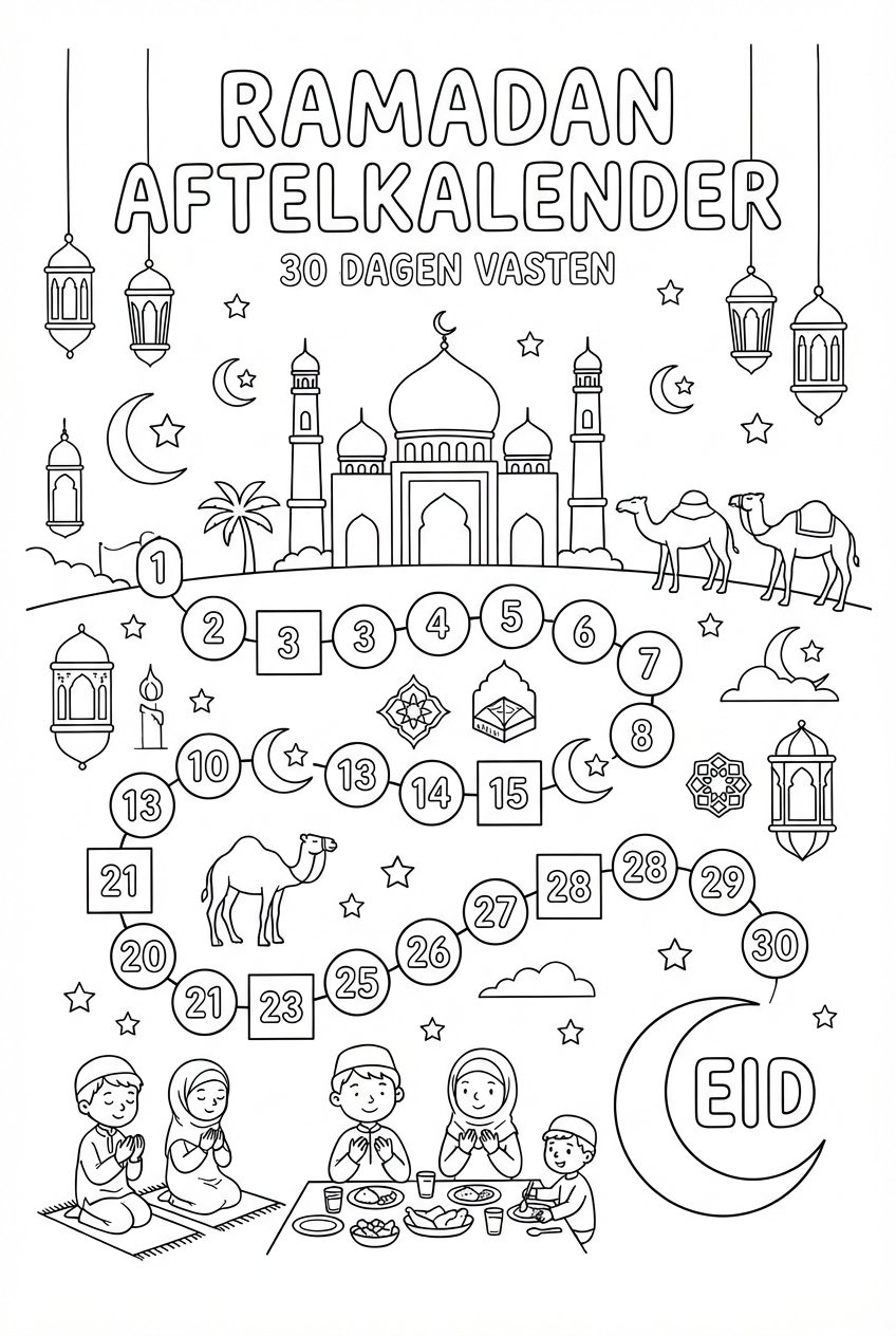 Ramadan Kalander coloring page - Variant 10