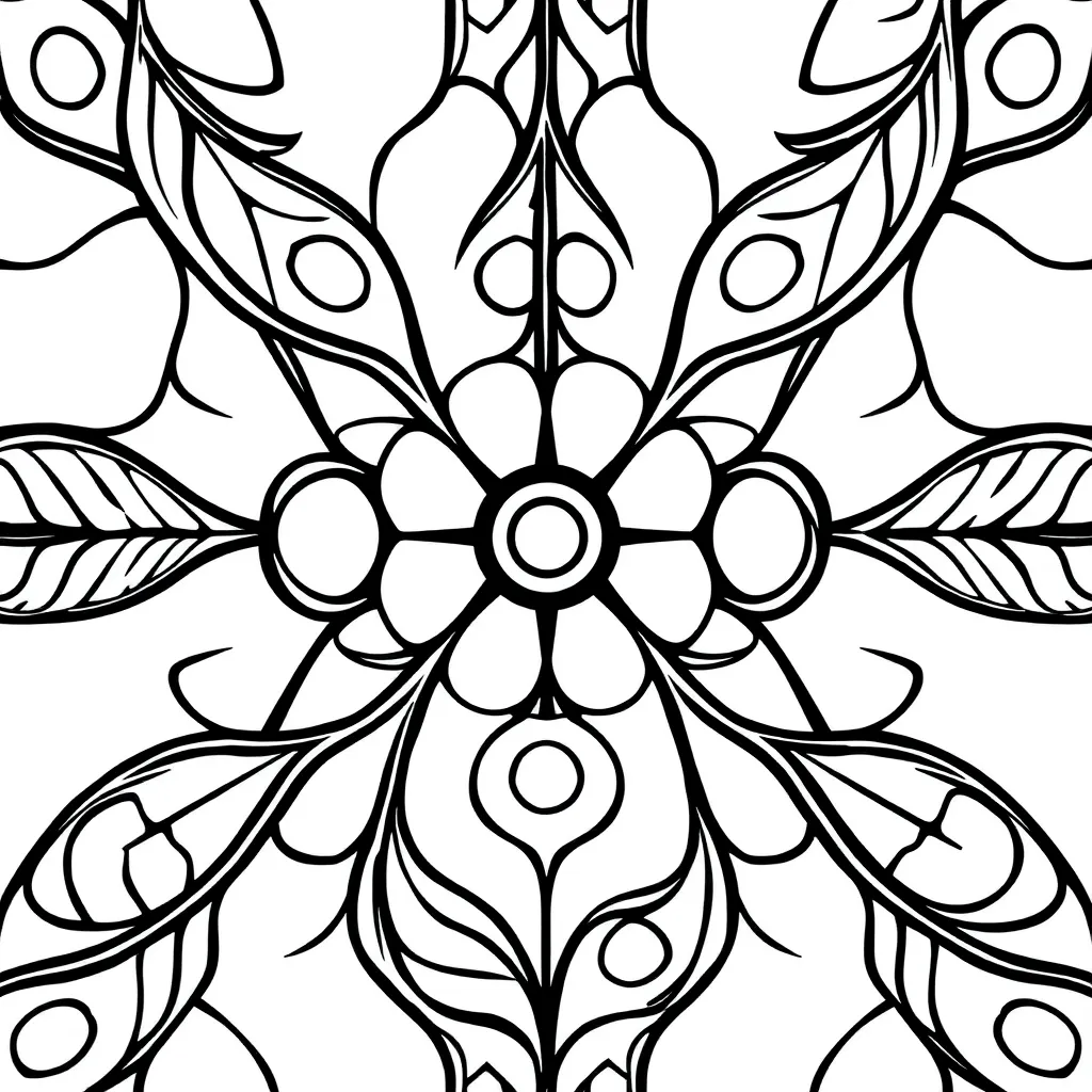 Abstracte Veren Volwassenen Ontspanning Kunst coloring page for children