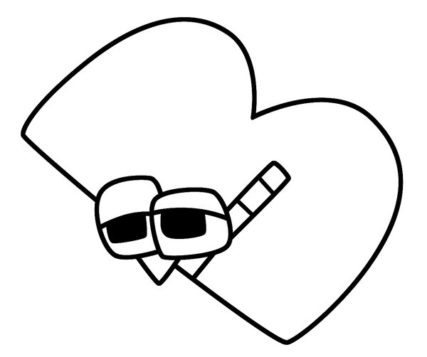 Alphabet Lore Letter B coloring page for children