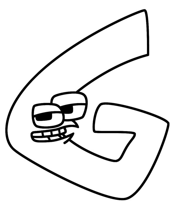 Alphabet Lore Letter G coloring page for children