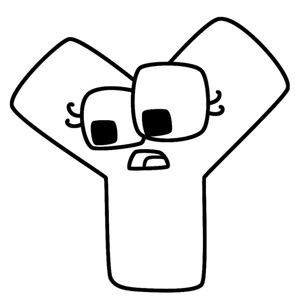 Alphabet Lore Letter Y coloring page for children