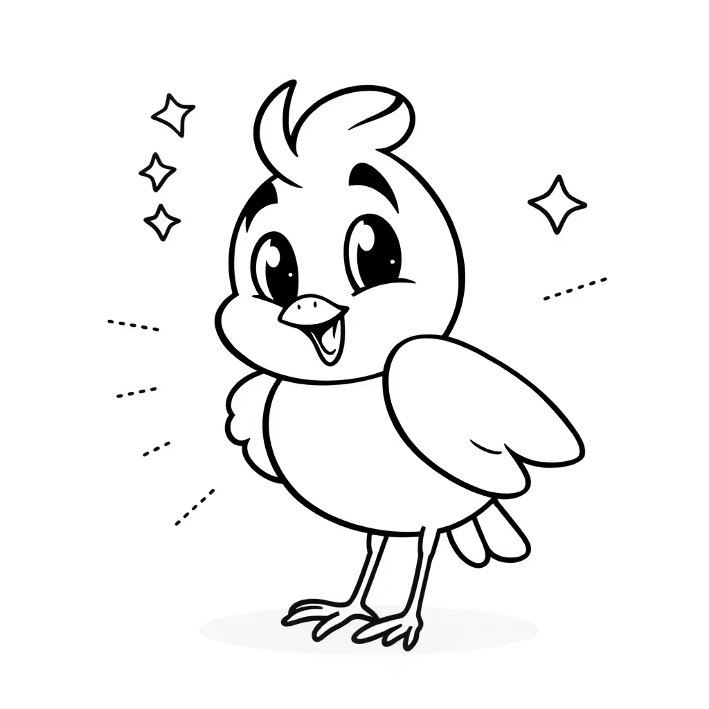 Angry Birds Cartoon Vogel Grappig Actie coloring page for children