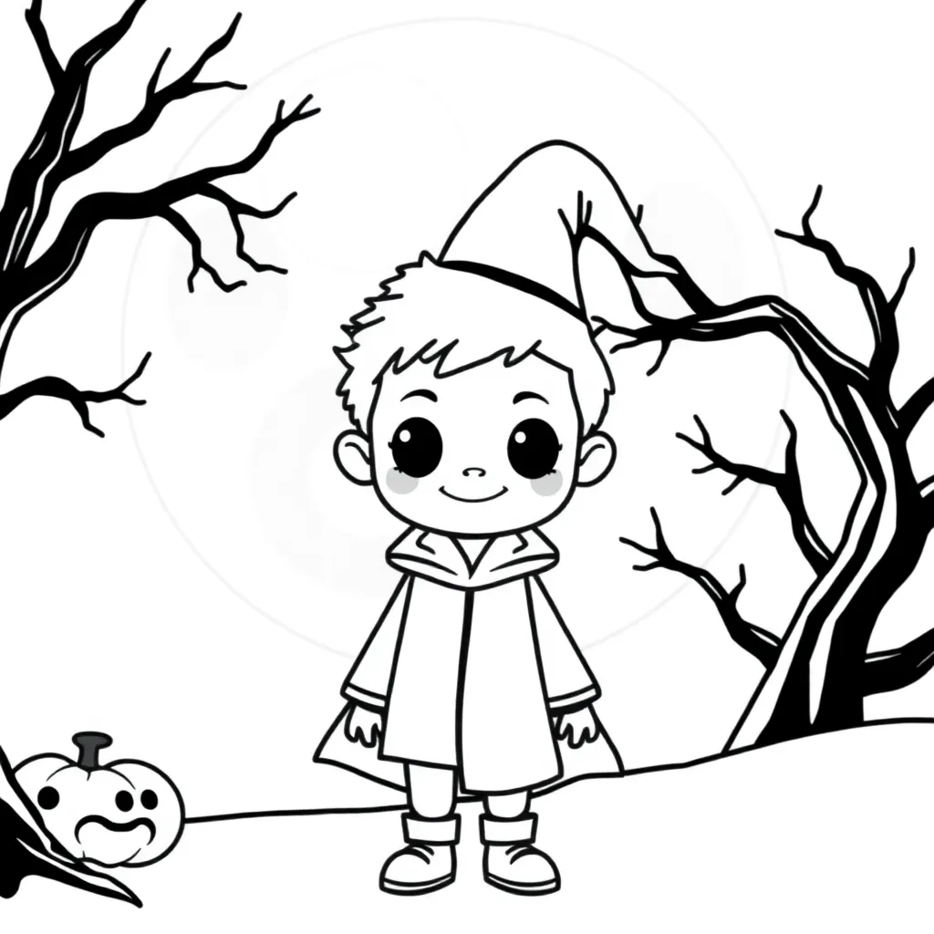 Angry Birds Halloween Vogel Herfst Cartoon coloring page for children