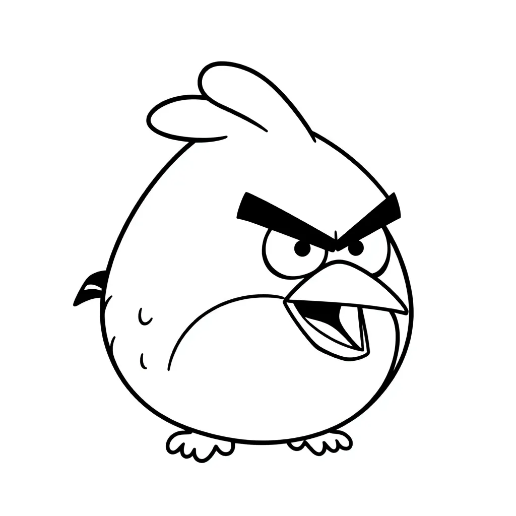 Angry Birds coloring page for children