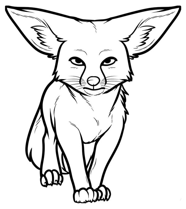 Anime Fuchs coloring page for children