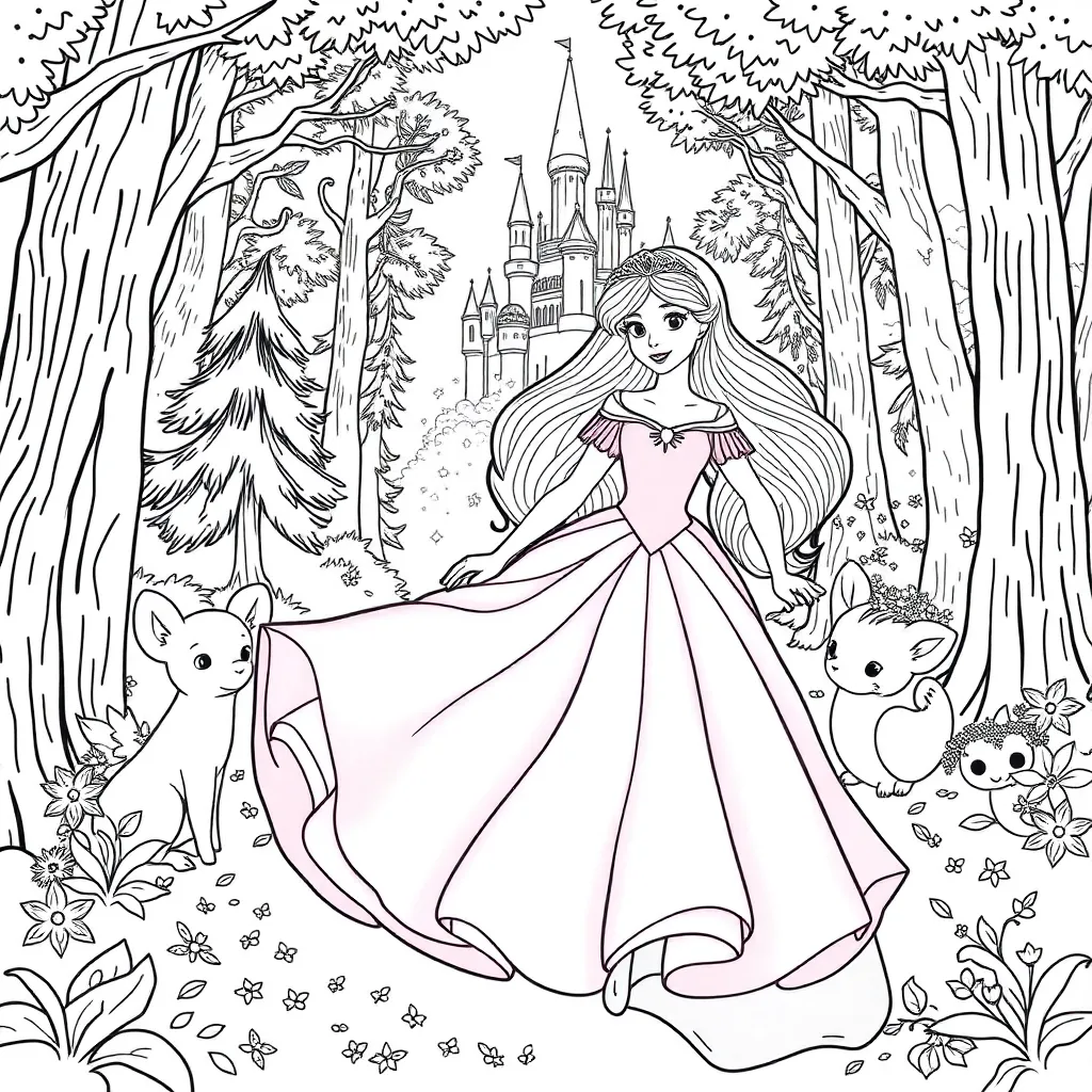 Aurora Noorderlicht Nachtlucht Natuurverschijnsel coloring page for children
