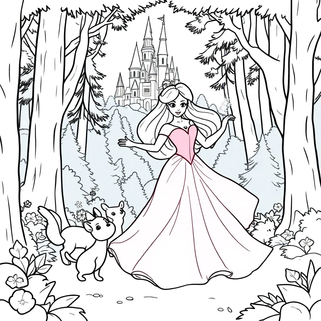 Aurora Noorderlicht Natuur Nachtlucht coloring page for children