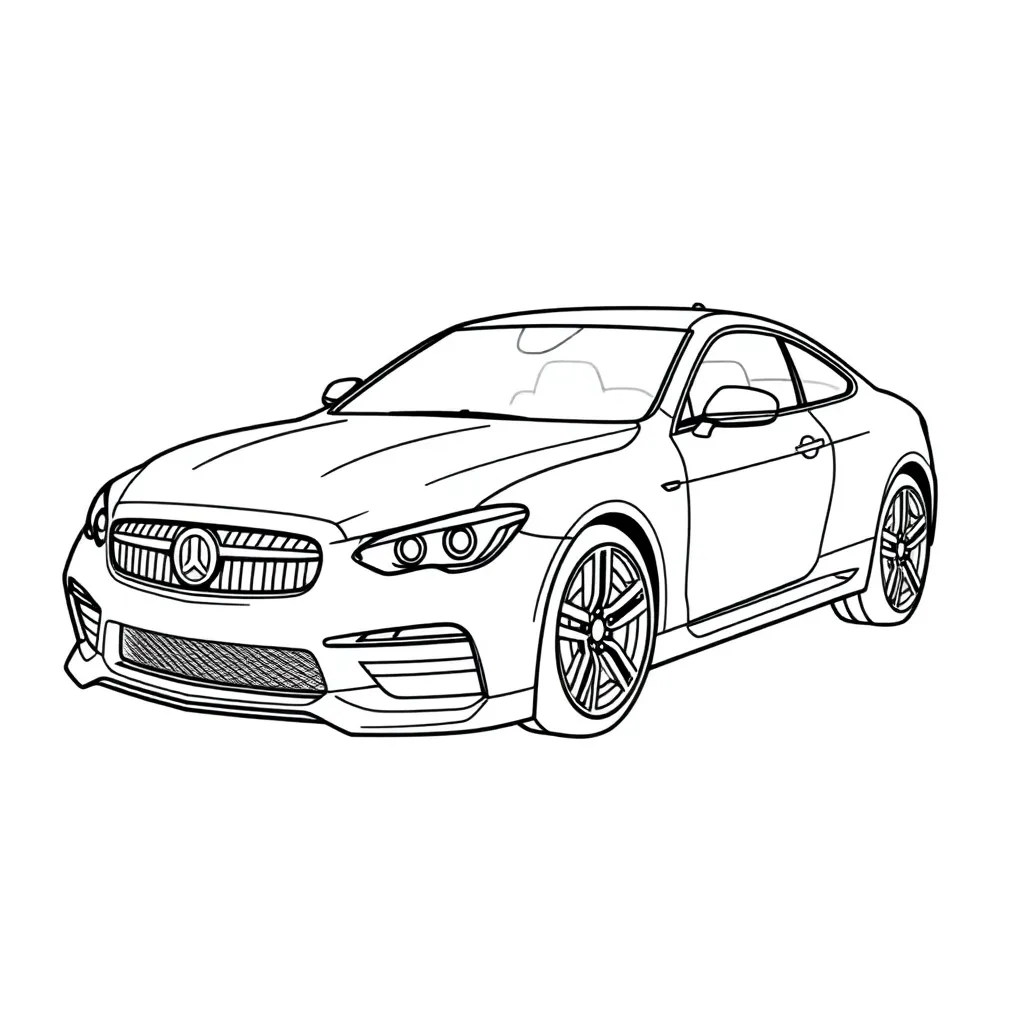 Auto Creatief Kinderactiviteit Voertuig Ontwerp coloring page for children