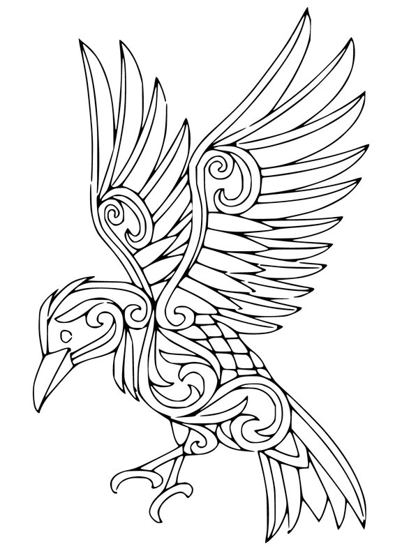 Ave Fantastica coloring page for children