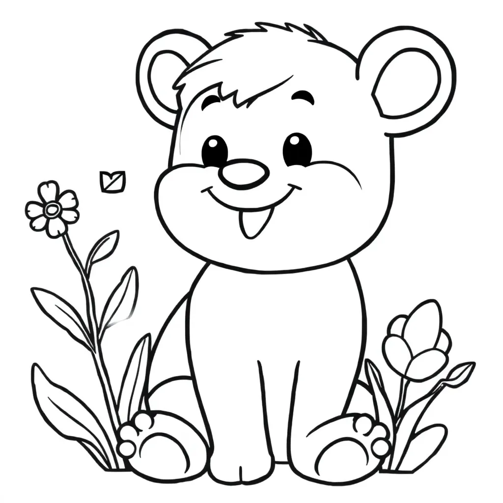 Baby Schattig Knuffel Pasgeboren Lief coloring page for children