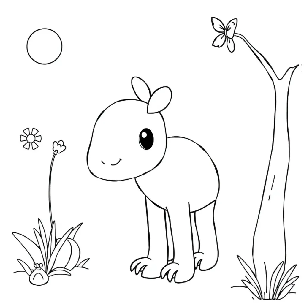 Baby Schattig Knuffel Pasgeboren Lief coloring page for children