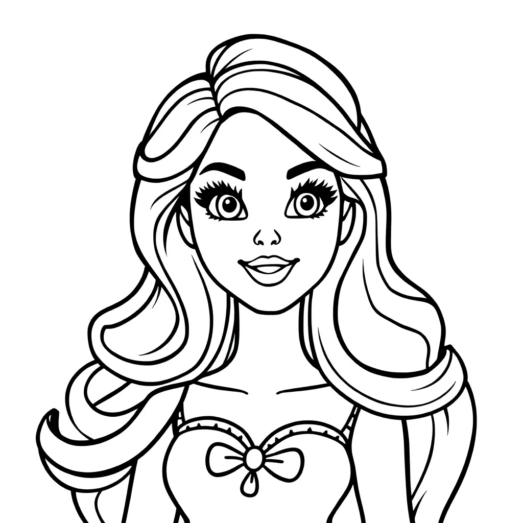 Barbie Mode Poppenwereld Creatief Kindertekening coloring page for children