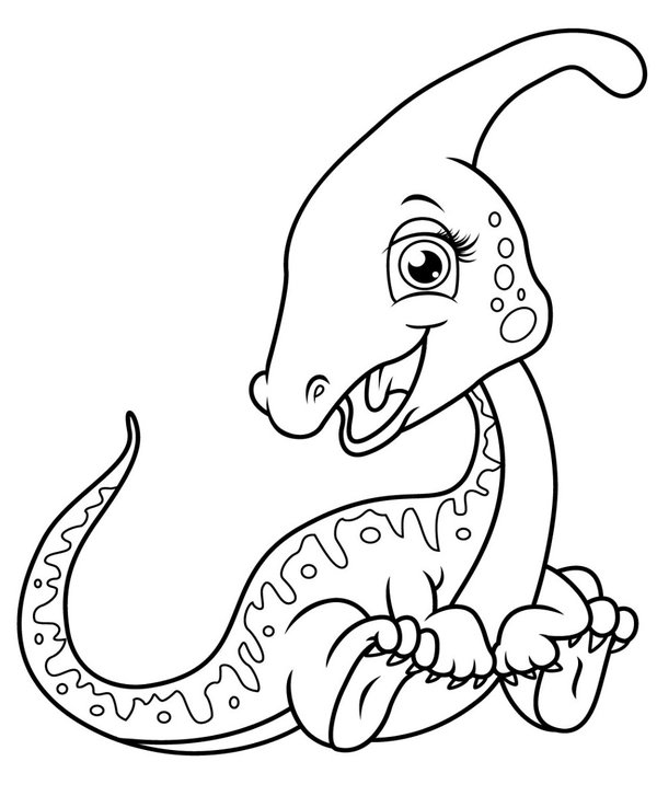Bebe Dinosaurio coloring page for children