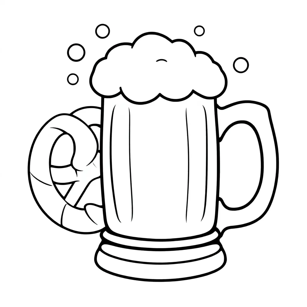 Beer kleurplaat voor kinderen