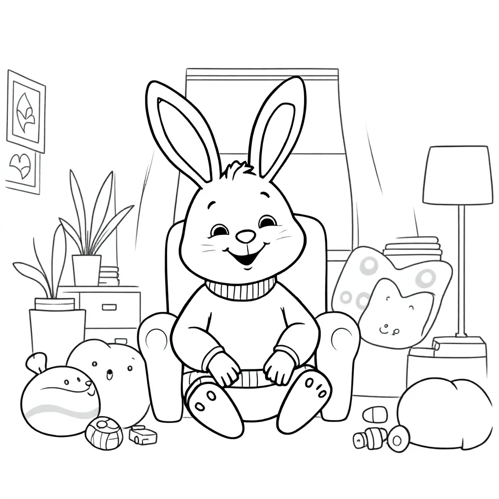 Bing coloring page for children
