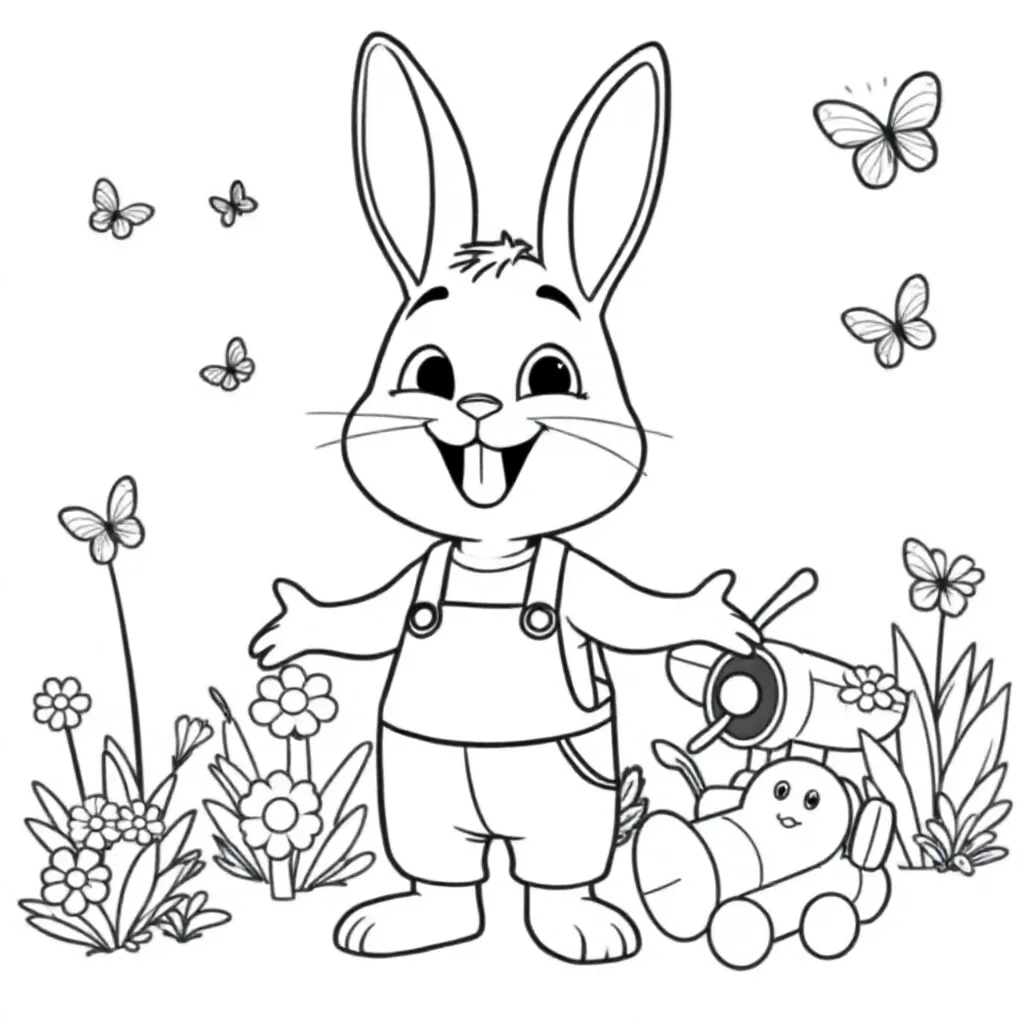 Bing coloring page for children