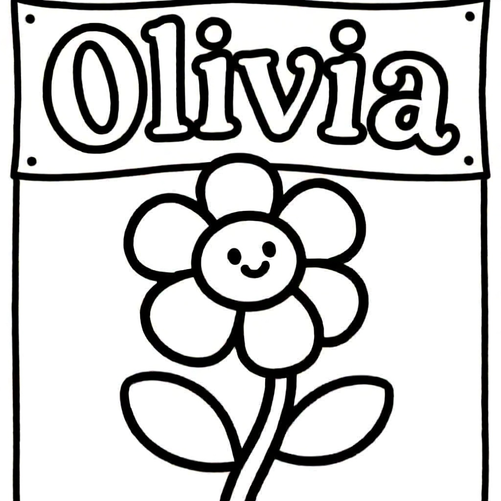 bloemen coloring page for children