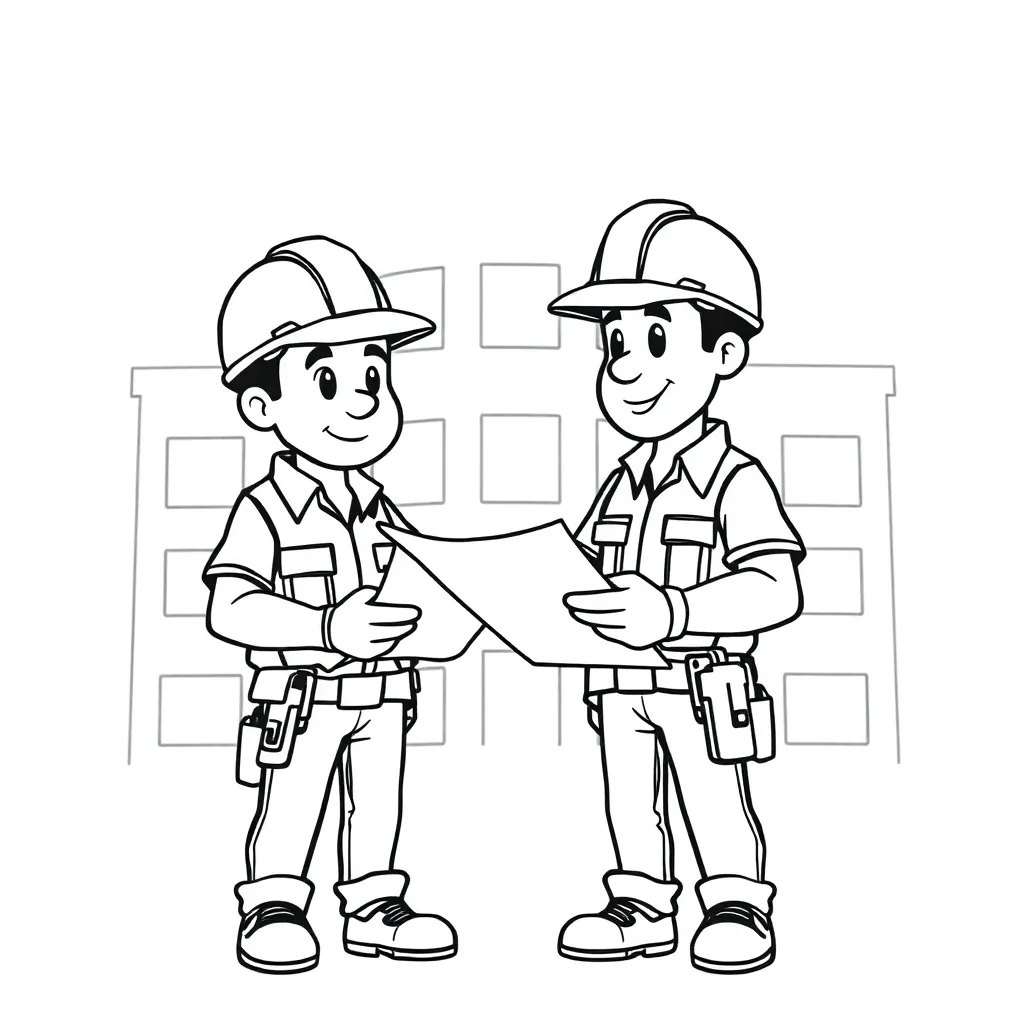 Bob De Bouwer Bouw Constructie Gereedschap coloring page for children