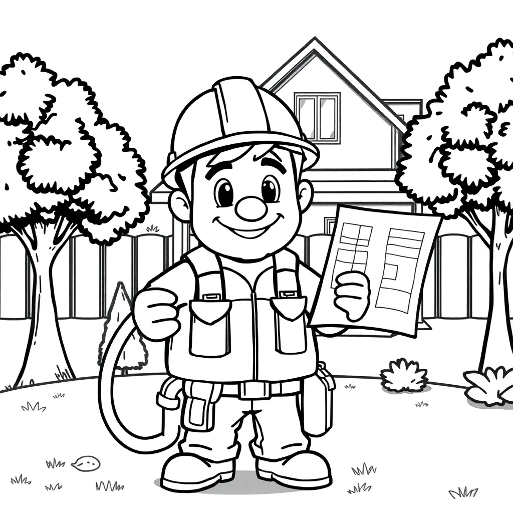 Bob De Bouwer Bouw Gereedschap Constructie coloring page for children