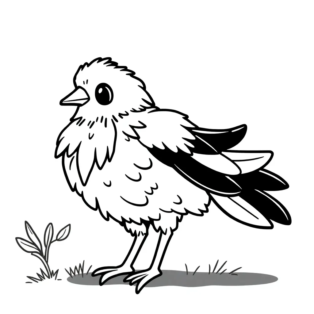 Boerderij Koe Dier Schattig Landelijk coloring page for children