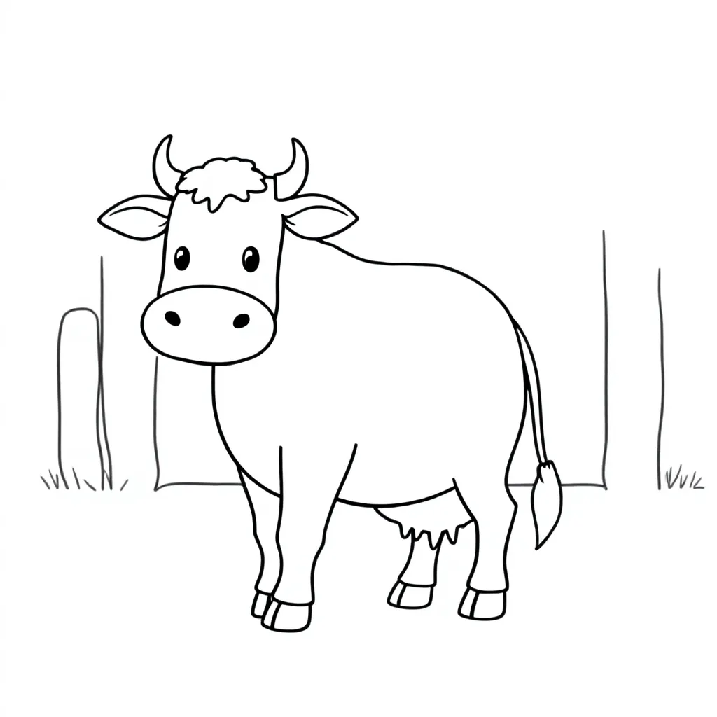 boerderij dieren kleurplaat voor kinderen