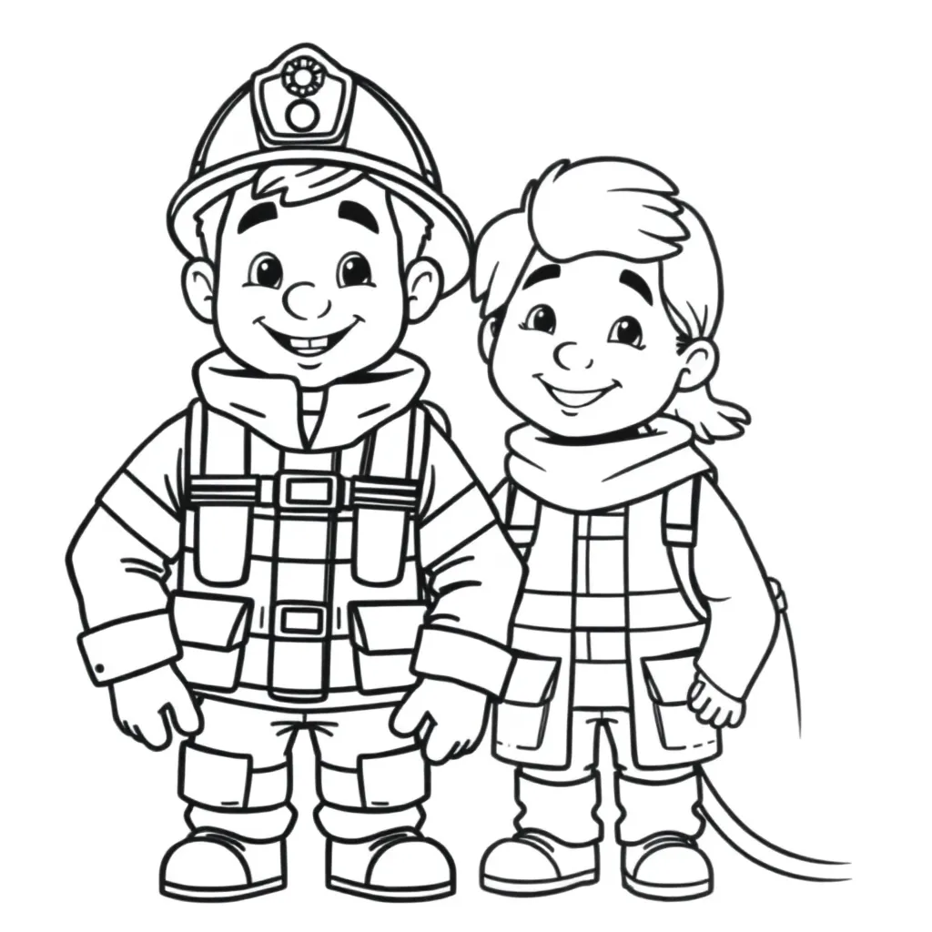Brandweerman Sam Kleurplaten coloring page for children
