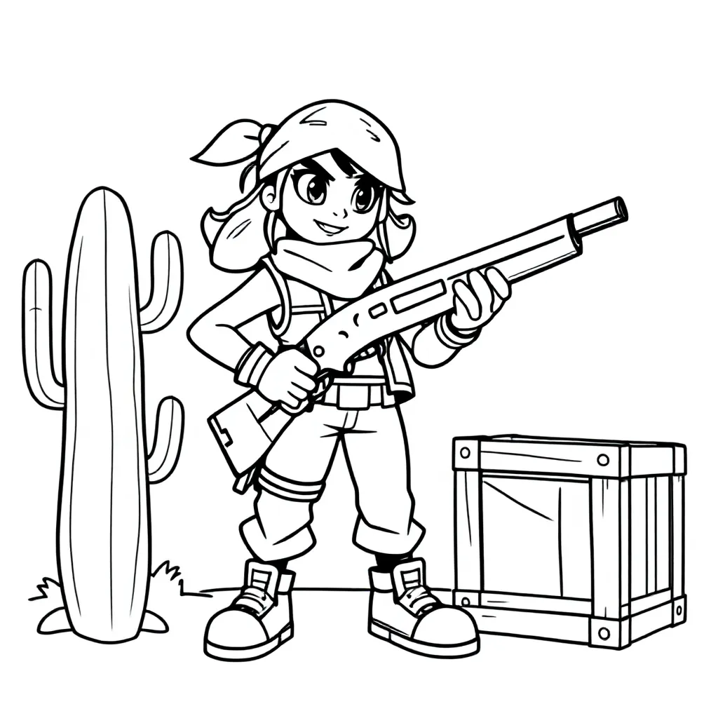 Brawlstars coloring page for children