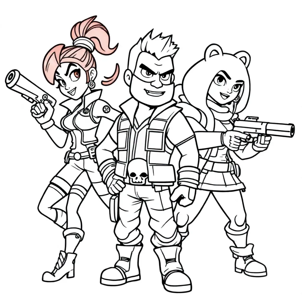 Brawlstars coloring page for children