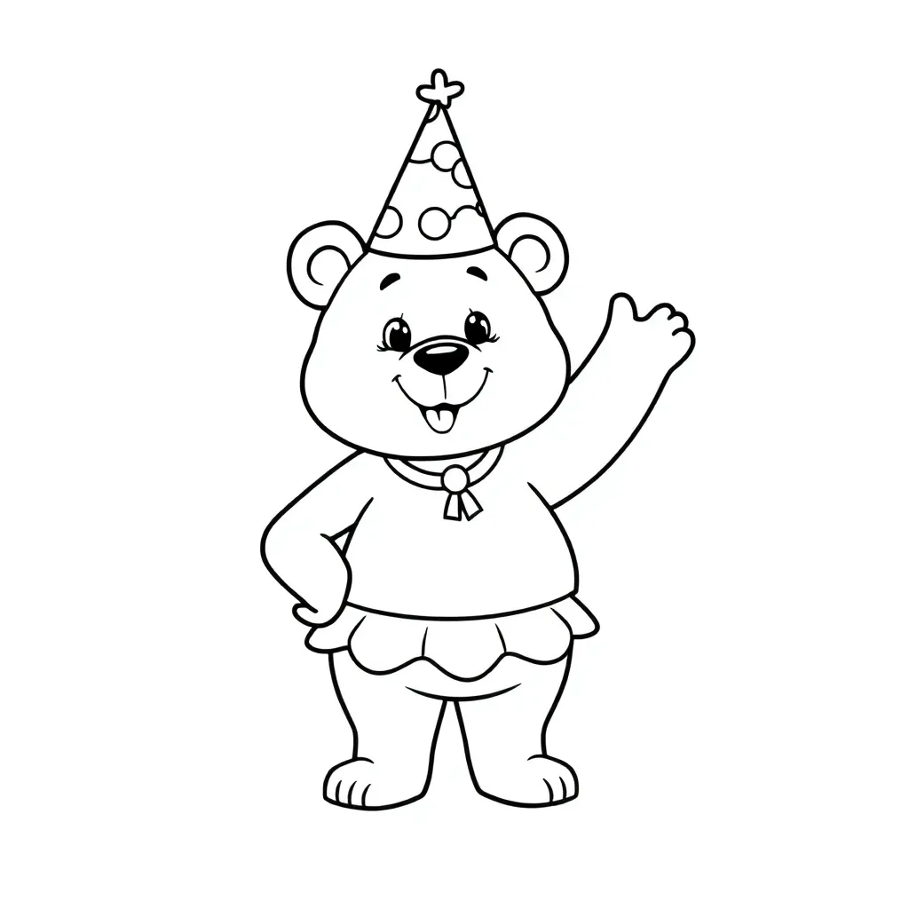 Bumba Beer Feest Vrolijk Kinderen coloring page for children