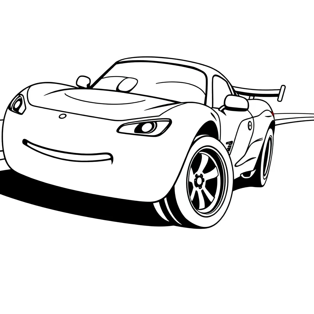 Cars Racewagens Disney Pixar Creatief coloring page for children