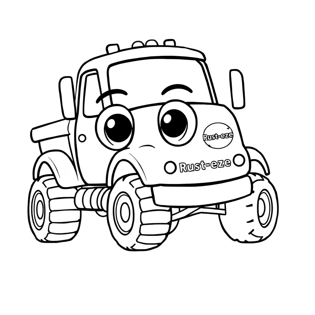 Malvorlage Cars LKW Animation Disney Rust Eze