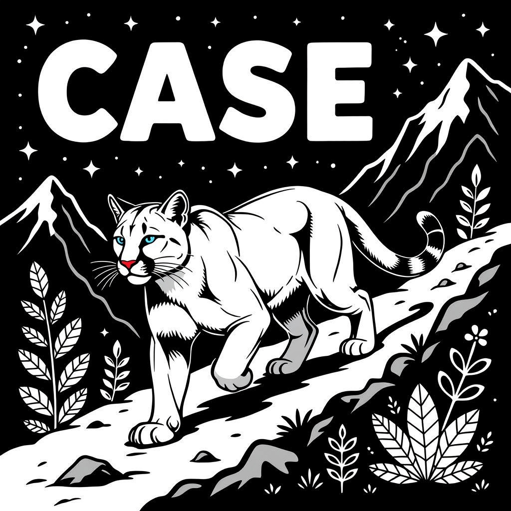 CASE puma trekker coloring page for children