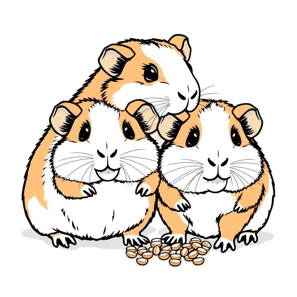 Cavia Kleurplaten coloring page for children