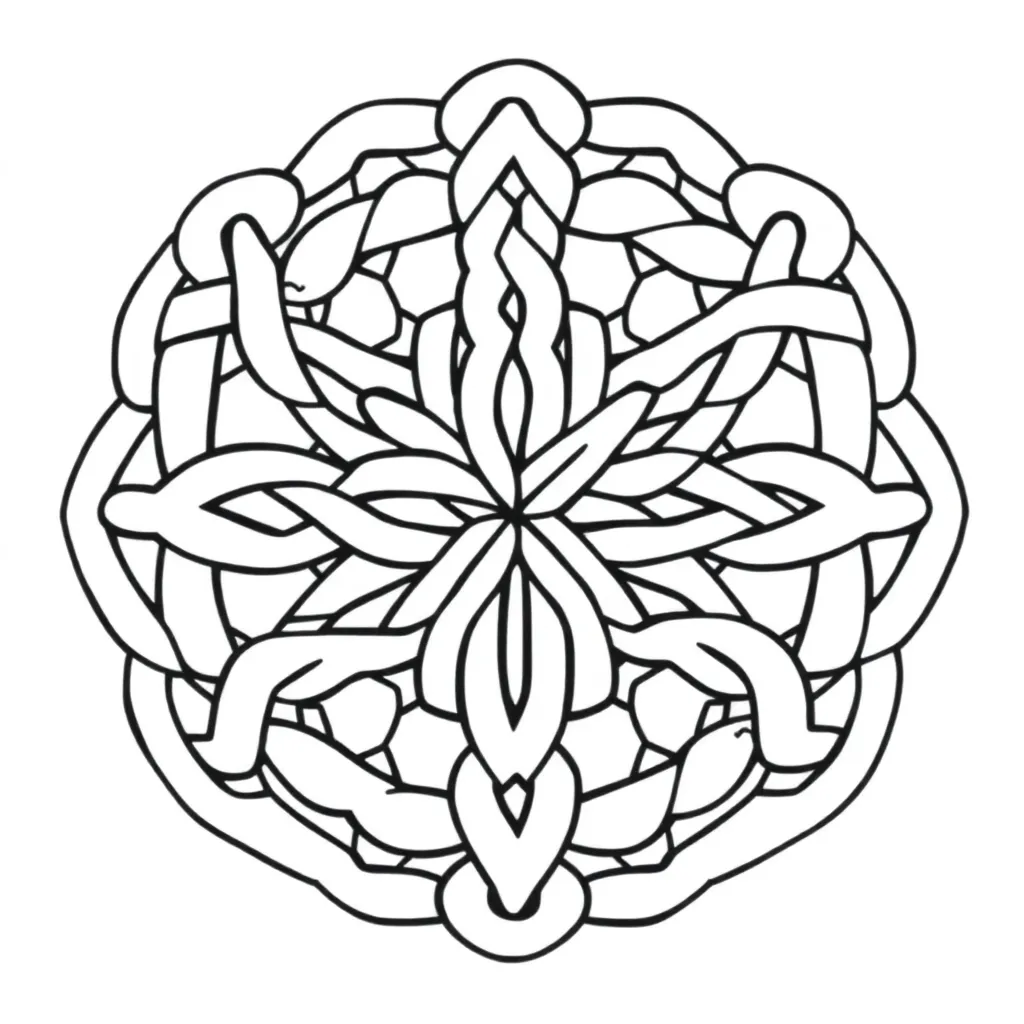 Celtic Mandala Keltisch Kunst Ontspanning coloring page for children