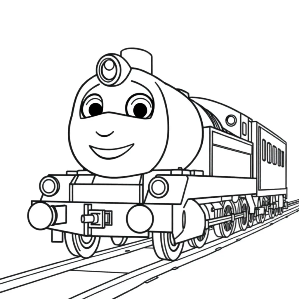 Chuggington Trein Cartoon Kinderen Creatief coloring page for children