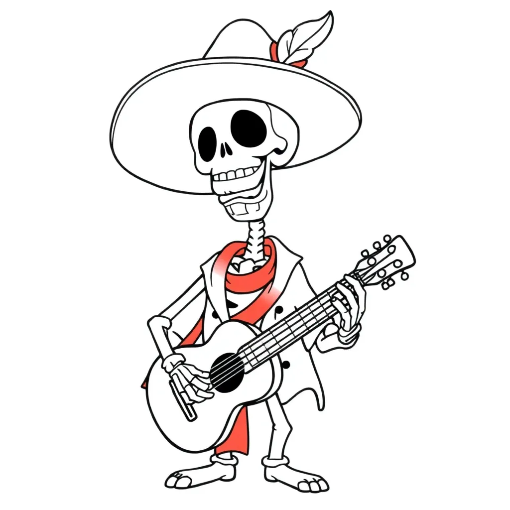 Coco Disney Pixar Muziek Animatie coloring page for children