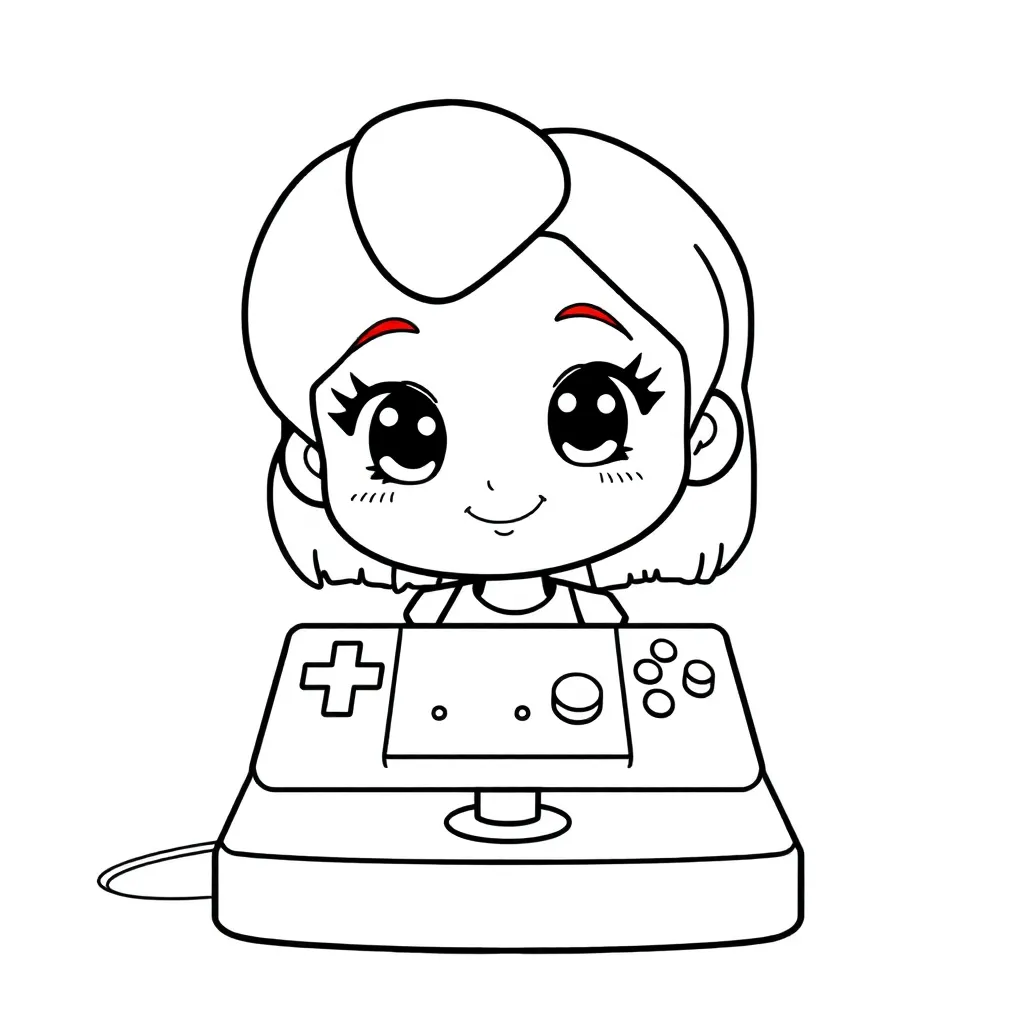 Connie Console Kleurplaat coloring page for children