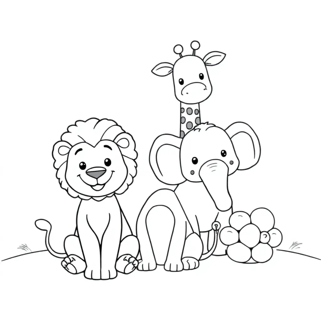 Dieren coloring page for children