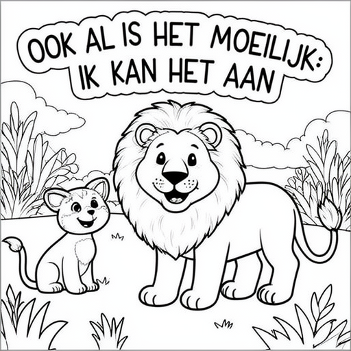 Dieren kleurplaat voor kinderen