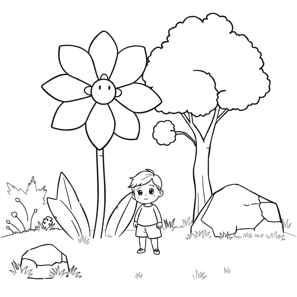 Dora Avontuur Vrolijk Cartoon Natuur coloring page for children